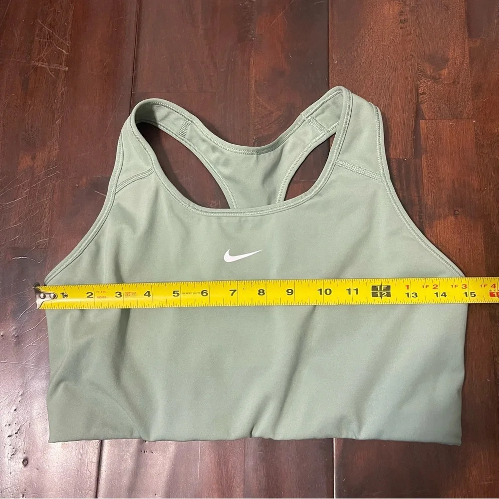 Nike Dri-Fit Sports Bra Women’s Size XL Green No Pads Workout Athletic Wear - Picture 5 of 6